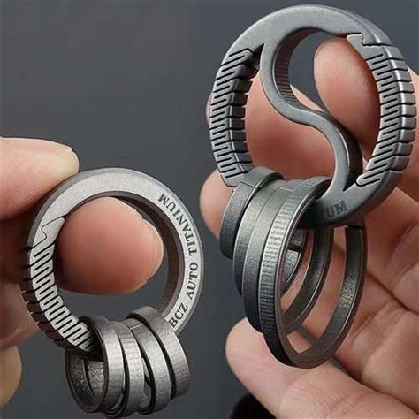 Titanium Edc Heavy Duty Key Rings Key Chain Rings 3q Machining