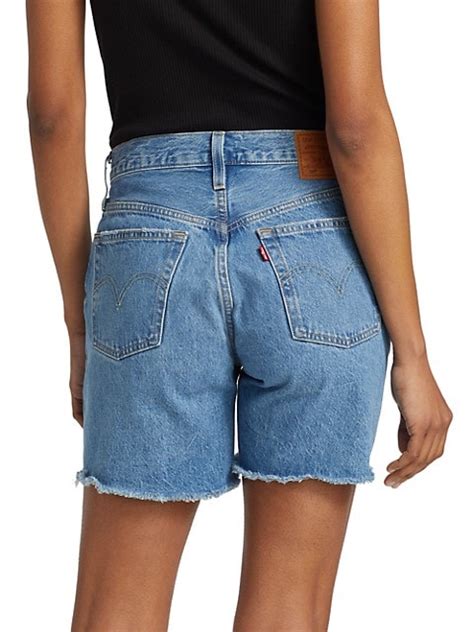Shop Levis 501® Mid Thigh Denim Shorts Saks Fifth Avenue