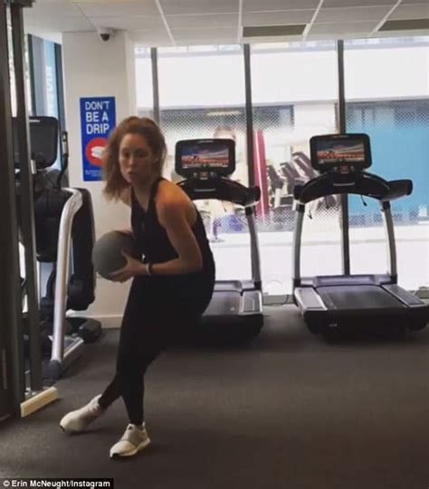 erin mcnaught smashes gym six weeks after second birth daily mail online