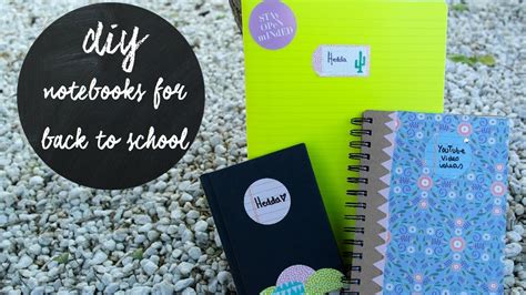 Diy ♥︎ Notebooks ♥︎ Back To School Youtube