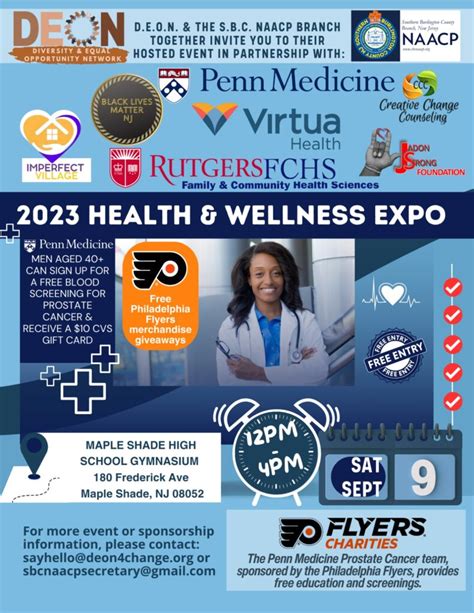 Deon Naacp Host Health Wellness Expo Front Runner New Jersey