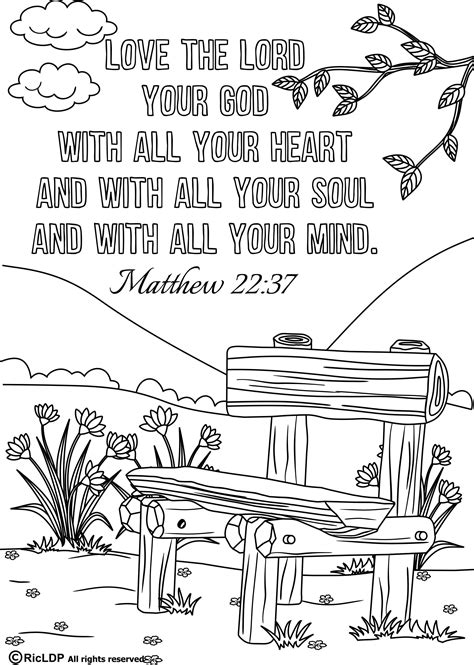15 Printable Bible Verse Coloring Pages 85 X 11 Inches Pdf File