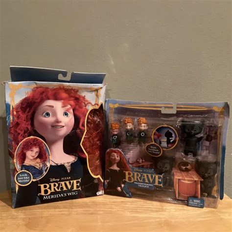 Mattel Disney Pixar Brave Transforming Triplets Bears Plus Meridas Wig