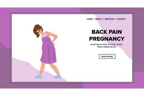 Back Pain Pregnancy Vector Graphic By Sevvectors · Creative Fabrica