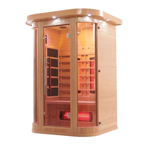 2 Person Curved Full Spectrum Infrared Sauna With Complete Heat Vidalux