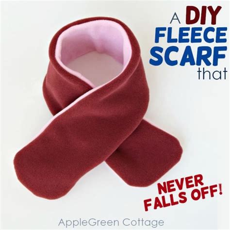 Diy Fleece Scarf And Why This One Wont Fall Off Applegreen Cottage