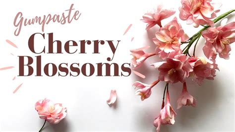 How To Make Sugar Cherry Blossoms Tutorial Make Sugar Flowers At