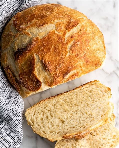 Right before you pull the dough out of the bowl, place the dutch oven into the oven and preheat it to 450 degrees f. Easy Dutch Oven No Knead Bread recipe is made with only 4 ingredients and takes 5 minutes of ...