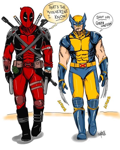 Deadpool Wolverine By Blackmishtu On Deviantart
