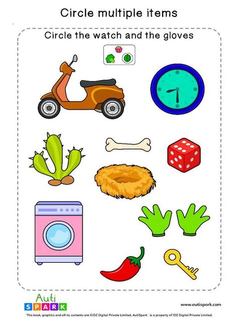 Circle And Identify Objects 07 Best Sorting Worksheet Autispark