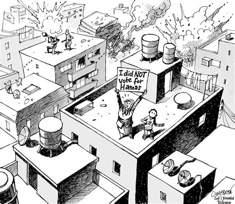 Fight In Gaza Globecartoon Political Cartoons Patrick Chappatte