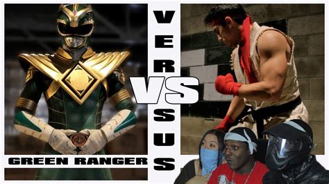 green ranger vs ryu [alternate ending] super power beat down reaction youtube