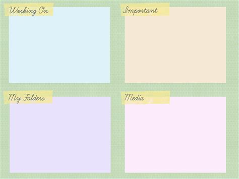 Create Your Own Desktop Background Organizer Template In Easy Steps