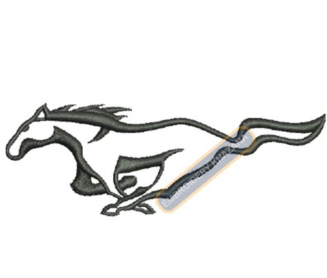 Embroidery Design Horse Running Instant Download