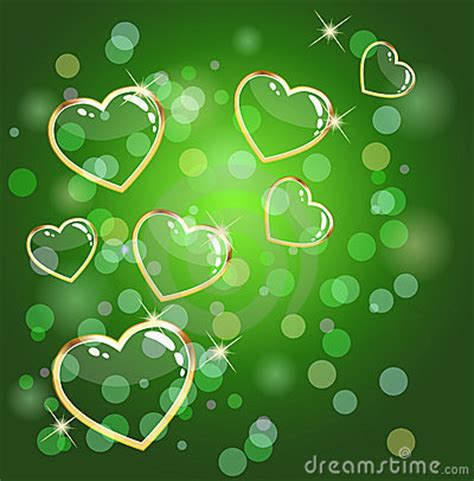 Green Heart Background Royalty Free Stock Image - Image: 17602406