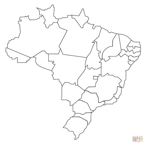 Free Printable Map Of Brazil Printable Templates
