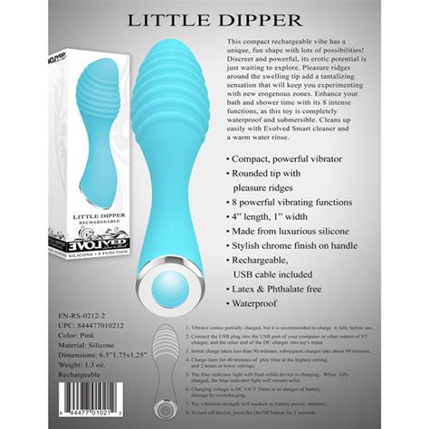Evolved Novelties Little Dipper 8 Function Silicone Rechargeable Bullet Vibrator Dallas Novelty