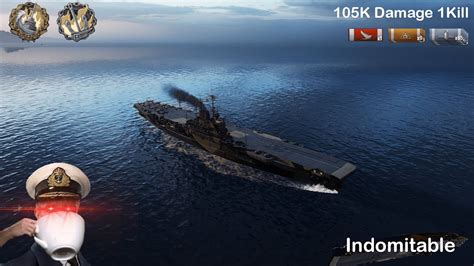 World Of Warships Indomitable Burn 108k Dmg Mpchannel Youtube