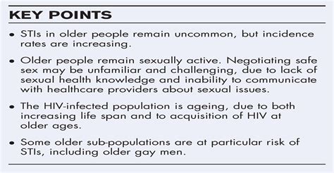 Sexually Transmitted Infections In Older Populations Current Opinion