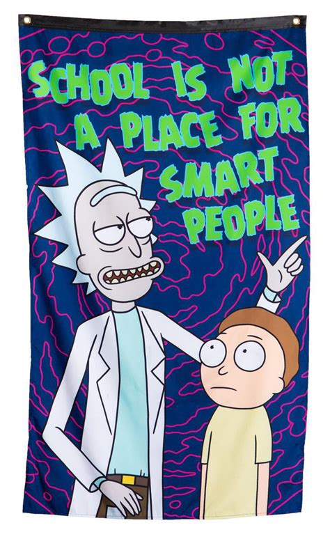 Calhoun Rick And Morty Indoor Tapestry Wall Banner 30 By 50 Rick