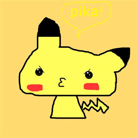 Big Headed Pikachu Chibi By Iluvkittykats On Deviantart