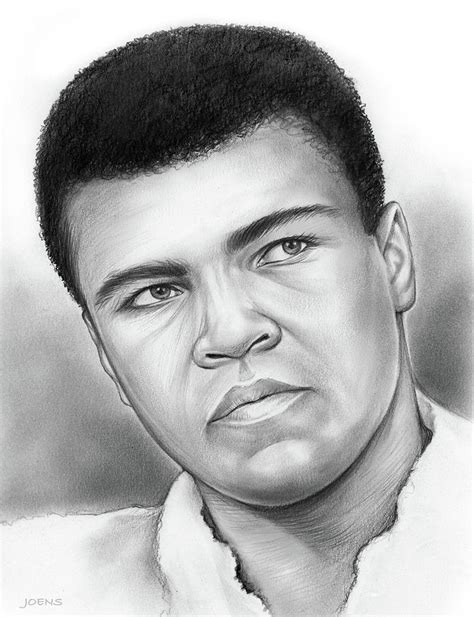 Muhammad Ali Drawing By Greg Joens Pixels Merch