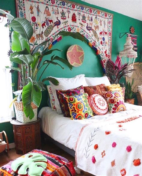 Pin By Bohoasis On Boho Tapestry And Bedding Eclectic Decor Bedroom