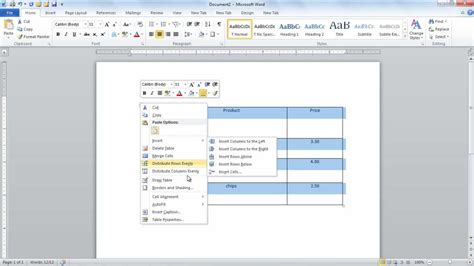 How To Create Tables From Scratch In Microsoft Word 2010