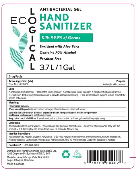 Ecological Hand Sanitizer