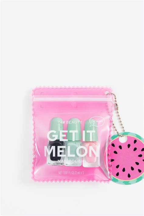 Lot De 3 Mini Vernis à Ongles One In A Melon Beauty All Handm Fr