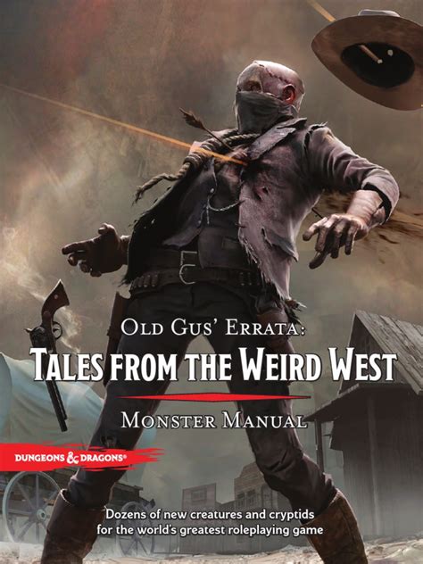 Dandd 5e Old Gus Errata Tales From The Weird West Monster Manual Pdf