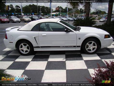 2004 White Mustang 2004 Ford Mustang V6 Convertible Oxford White