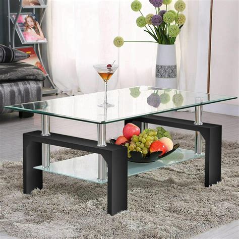 Modern Glass Coffee Table With End Tables Zenn Contemporary Stainless