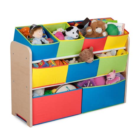 Delta Children Multi Color Deluxe Toy Organizer With Storage Bins