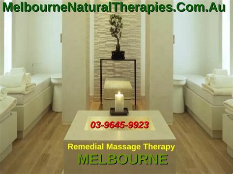 Ppt Health Benefits Of Massage Therapy Remedial Massage Melbourne Powerpoint Presentation