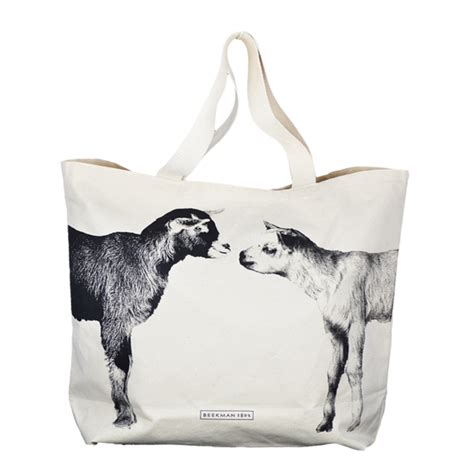 Our Baby Goat Tote Is Back In Stock Beekman 1802 Boys