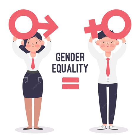 premium vector illustrated gender equality concept