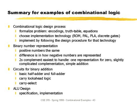 Examples Of Combinational Logic Circuits In Real Life Applications