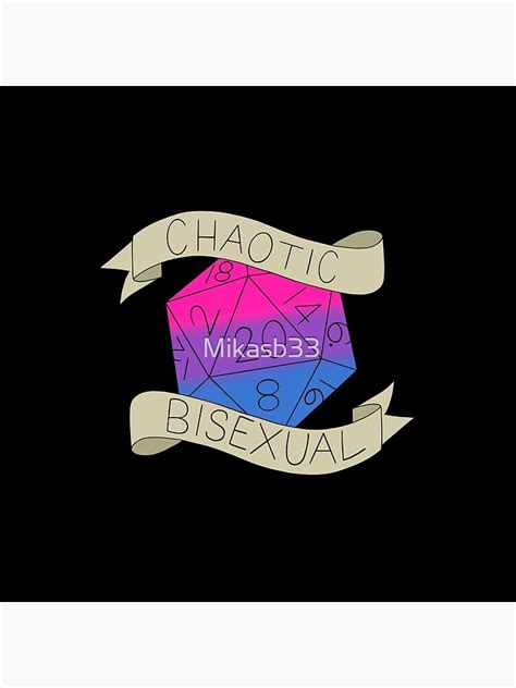 chaotic bisexual d20 pin for sale by mikasb33 redbubble