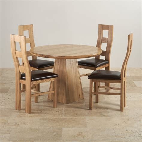 Oak furniture collections 2019 sale now on. Provence Solid Oak Dining Set - 3ft 7" Table with 4 Chairs