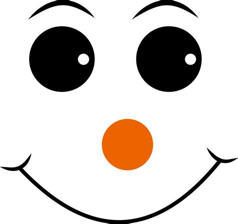 Download Happy face with orange nose vector file image - Free stock ...