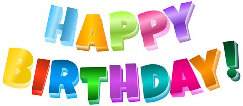 Happy Birthday Png Free Download Clip Art Free Clip Art On Riset