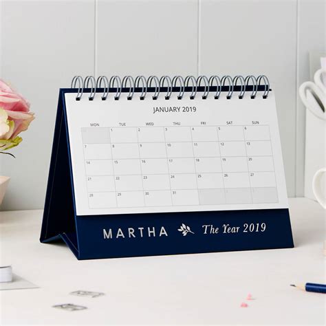 Personalised Traditional 2019 Desk Calendar By Martha Brook ...