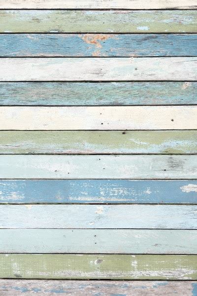 Huayi Turquoise Blue Wood Floor Drop Photography Backdrop Wood Plank
