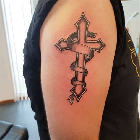 Tattoos For Men On Arm Cross