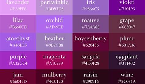 Image result for wine vs burgundy colors Shades Of Purple Names, Purple