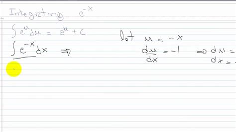 How to integrate exponential and trigonometric functions (e^x)(cosx) these pictures of this page are about:how to integrate exponentials. Exponential Integration of e^-x - YouTube