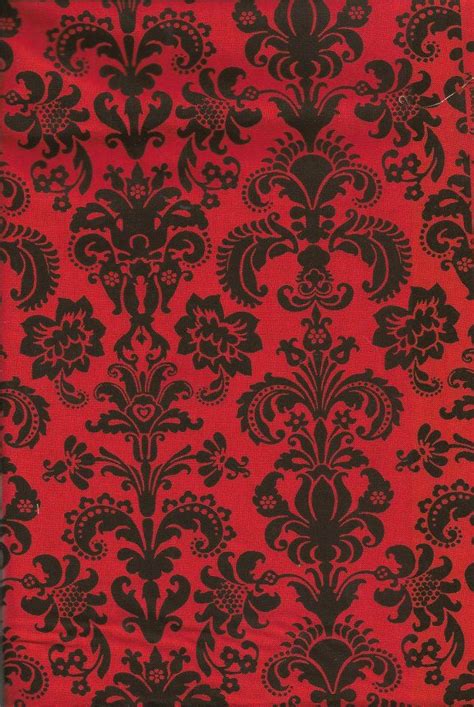 Red Damask Wallpaper Home Decor Living Room Concert