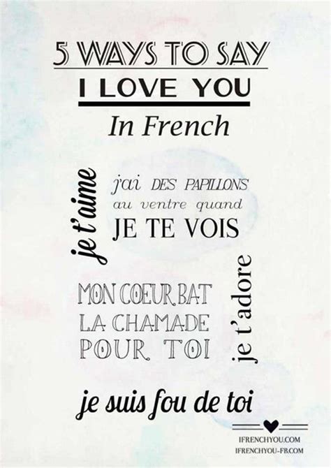 I Love You In French Fromfacebook Ifrenchyou S Photos In Ways To Say It In French French