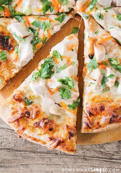 Thai Chicken Pizza Ready In 30 Mins Somewhat Simple